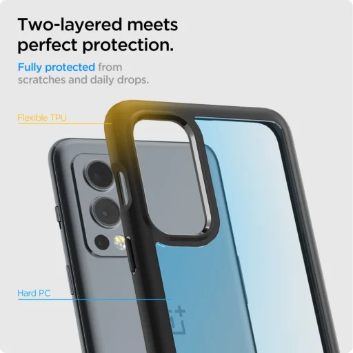 Oneplus Nord 2 5G Spigen Ultra Hybrid tok matt fekete (ACS03664) - 6