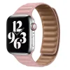 Apple Watch 4/5/6/7/8/SE/Ultra (42/44/45/49mm) rózsaszín Loop Leather bőr óraszíj mágneses thumbnail