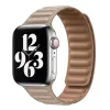 Apple Watch 4/5/6/7/8/SE/Ultra (42/44/45/49mm) khaki Loop Leather bőr óraszíj mágneses thumbnail