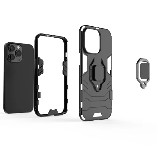 iPhone 13 Pro Max Ring Armor tok kihajtható támasszal kék - 8