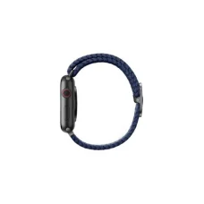 Apple Watch 42/44/45 mm Uniq Aspen fonott szíj kék