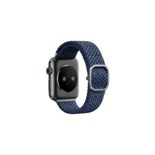 Apple Watch 42/44/45 mm Uniq Aspen fonott szíj kék - 4