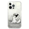 iPhone 13 Pro Max Karl Lagerfeld KLHCP13XGCFS Liquid Glitter Choupette Fun tok ezüst thumbnail