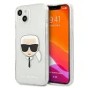 iPhone 13 Mini Karl Lagerfeld Glitter Karl`s Head tok ezüst (KLHCP13SKHTUGLS) thumbnail