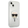 iPhone 13 Mini Karl Lagerfeld Glitter Karl`s Head tok ezüst (KLHCP13SKHTUGLS) thumbnail