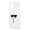 iPhone 13 Mini Karl Lagerfeld Glitter Karl`s Head tok ezüst (KLHCP13SKHTUGLS) thumbnail