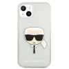 iPhone 13 Mini Karl Lagerfeld Glitter Karl`s Head tok ezüst (KLHCP13SKHTUGLS) thumbnail