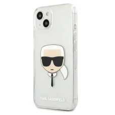 iPhone 13 Mini Karl Lagerfeld Glitter Karl`s Head tok ezüst (KLHCP13SKHTUGLS)