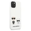 iPhone 14 Plus Karl Lagerfeld  Karl és Choupette szilikon tok fehér (KLHCP14MSSKCW) - 6