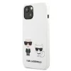 iPhone 14 Plus Karl Lagerfeld  Karl és Choupette szilikon tok fehér (KLHCP14MSSKCW) - 4