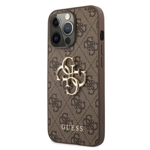 iPhone 13 Pro Guess GUHCP13L4GMGBR Big Metal Logo tok 4G barna - 5