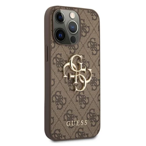 iPhone 13 Pro Guess GUHCP13L4GMGBR Big Metal Logo tok 4G barna - 7