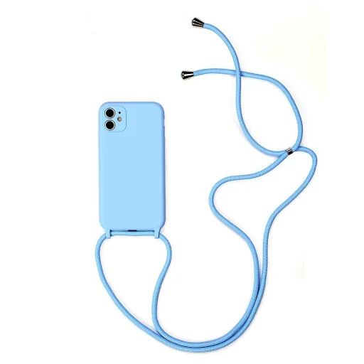 STRAP Szilikon tok iPhone 11 Pro-hoz világoskék - 1