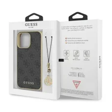 iPhone 13 Pro Max GUESS GUHCP13XGF4GGR 4G Charms tok szürke
