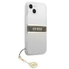 iPhone 13 Mini Guess 4G Stripe Brown Charm tok átlátszó (GUHCP13SKB4GBR)