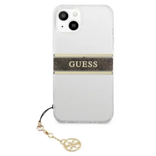 iPhone 13 Mini Guess 4G Stripe Brown Charm tok átlátszó (GUHCP13SKB4GBR) - 8