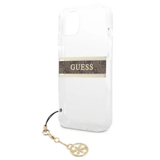 iPhone 13 Mini Guess 4G Stripe Brown Charm tok átlátszó (GUHCP13SKB4GBR) - 3