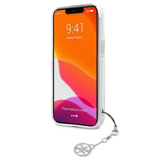 iPhone 13 Mini Guess 4G Stripe Grey Charm tok átlátszó (GUHCP13SKB4GGR) - 6