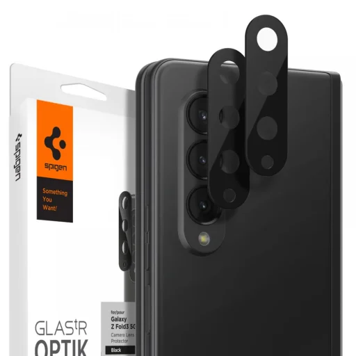 Samsung Galaxy Z Fold 3 Spigen Optik.TR 2x kameralencsevédő 9H üveg (AGL03157) - 1