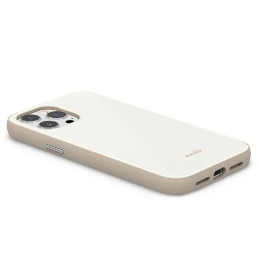 iPhone 13 Pro Max Moshi iGlaze prémium hibrid tok Pearl White - 2