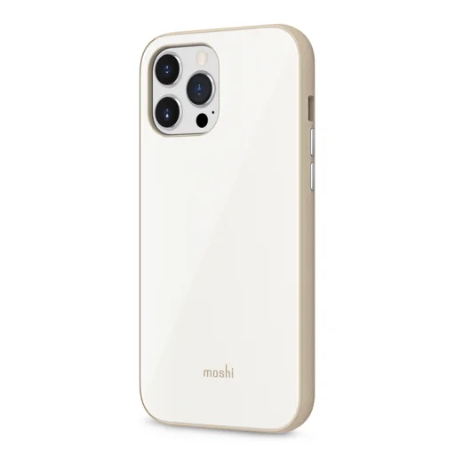 iPhone 13 Pro Max Moshi iGlaze prémium hibrid tok Pearl White - 4