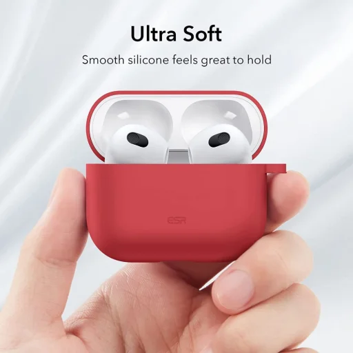 Apple Airpods 3 ESR Bounce tok karabinerrel piros - 6