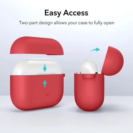 Apple Airpods 3 ESR Bounce tok karabinerrel piros - 2