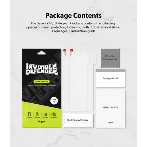 Samsung Galaxy Z Flip 3 Ringke Folia Ochronna 2db kijelzővédő fólia - 11