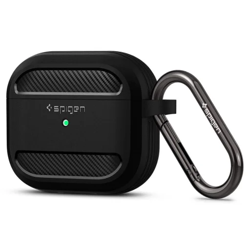 Puzdro Spigen Rugged Armor pre Apple AirPods 3 matné čierne - 5
