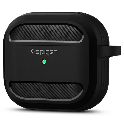 Puzdro Spigen Rugged Armor pre Apple AirPods 3 matné čierne - 1