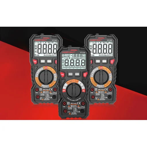 Habotest HT118C digitális multiméter zseblámpával, True RMS, NCV, akkumulátor tesztelés - 6