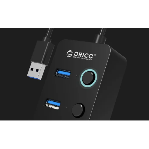 Orico USB 3.0 elosztó 4x HUB (fekete) - 6