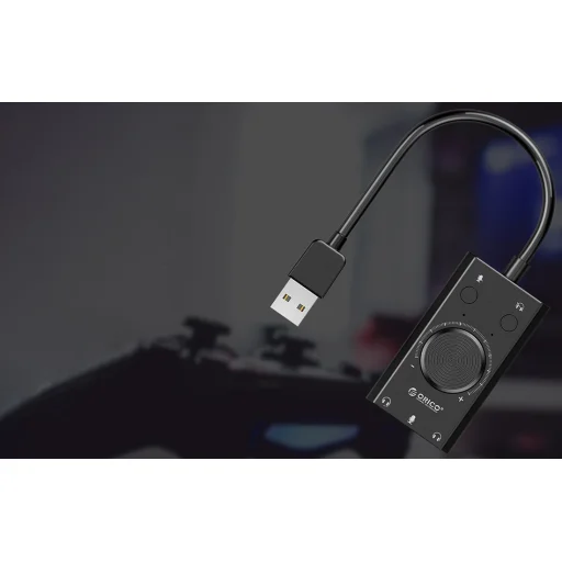 Orico multifunkciós USB 2.0 külső hangkártya, 10cm kábel - 8