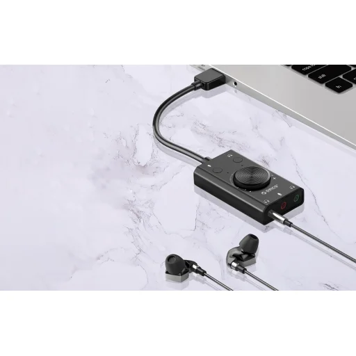 Orico multifunkciós USB 2.0 külső hangkártya, 10cm kábel - 11