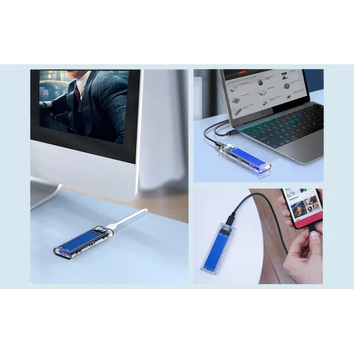 Orico külső ház SDD M.2, NVME, USB-C 3.1 Gen.2, 10Gbps (fekete) - 7