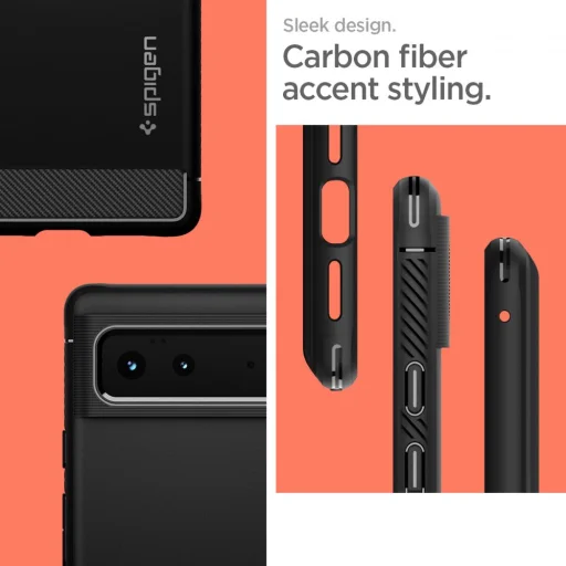 Google Pixel 6 Spigen Rugged Armor puzdro matná čierna - 2