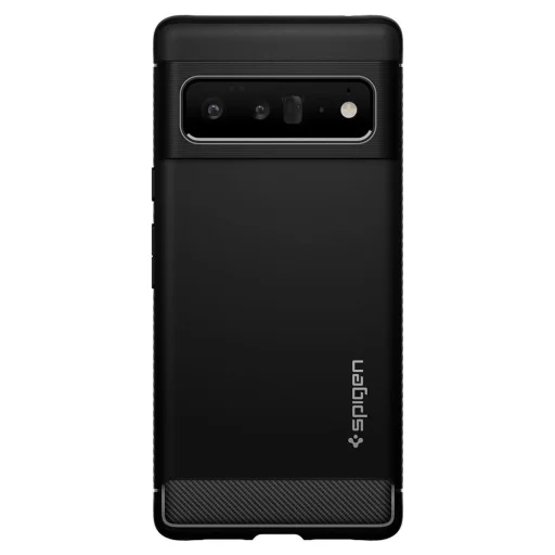Google Pixel 6 Pro Spigen Rugged Armor tok matt fekete - 11