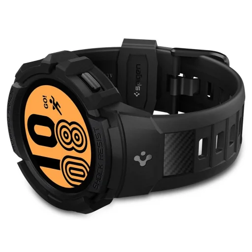 Samsung Galaxy Watch 4 40 mm Spigen Rugged Armor Pro szíj és tok szénszürke - 8