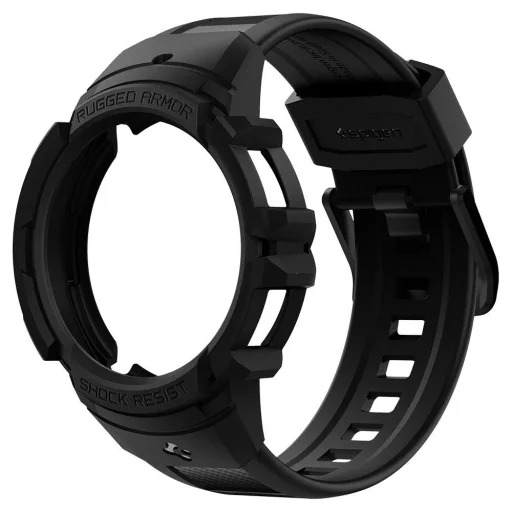 Samsung Galaxy Watch 4 40 mm Spigen Rugged Armor Pro szíj és tok szénszürke - 3