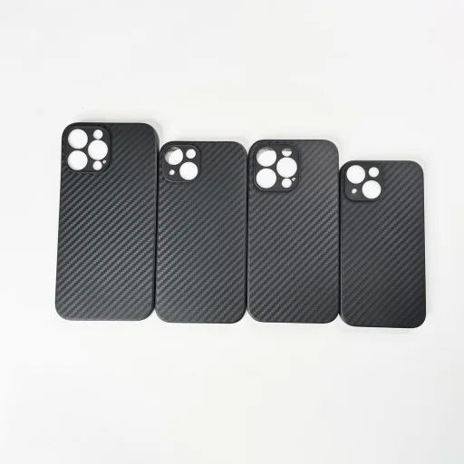 iPhone 13 Pro Max karbon mintás TPU tok fekete színben - 5