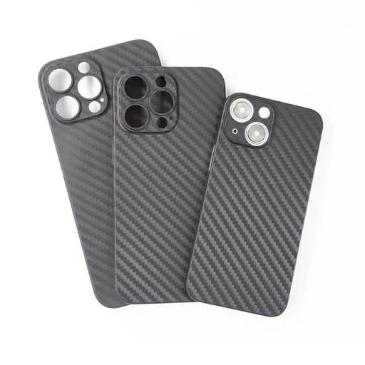 iPhone 13 Pro Max karbon mintás TPU tok fekete színben - 6