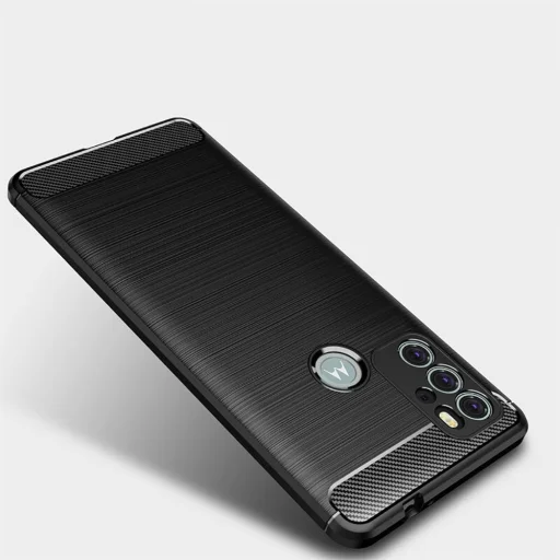 Motorola Moto G60S Tech-Protect carbon mintájú TPU tok fekete - 8