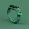 Strap Xmas karácsonyi óraszíj Xiaomi Mi Band 4 / Mi Band 3 sötétzöld fenyőfa thumbnail