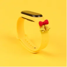 Strap Xmas karácsonyi óraszíj Xiaomi Mi Band 4 / Mi Band 3 sárga harang