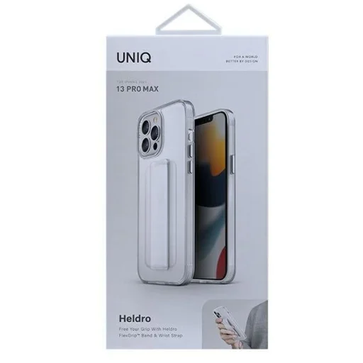 iPhone 13 Pro Max Uniq Heldro tok Átlátszó (Antimikrobiális bevonattal) - 4