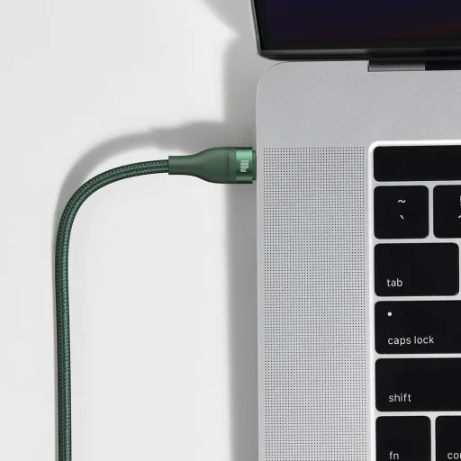 Baseus Flash Series 2in1 gyorstöltő kábel és elosztó Type-C - Lightning + Type C PD QC 100W 1.2m zöld (CA1T2-F06) - 13