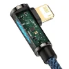Baseus Legend 90 fokban döntött USB - Lightning kábel 2.4A 1m kék (CACS000103) thumbnail