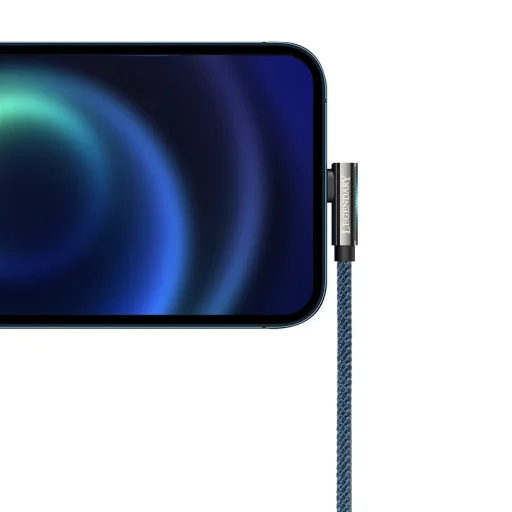 Baseus Legend 90 fokban döntött USB - Lightning kábel 2.4A 1m kék (CACS000103) - 5