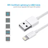 Choetech MFI USB - Lightning töltő kábel 1.2m white thumbnail