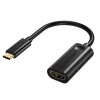 Choetech Egyirányú kábel adapter USB Type-C - Thunderbolt 3 (kimenet) - HDMI 2.0 4K@60Hz (aljzat) fekete (HUB-H04BK) - 4